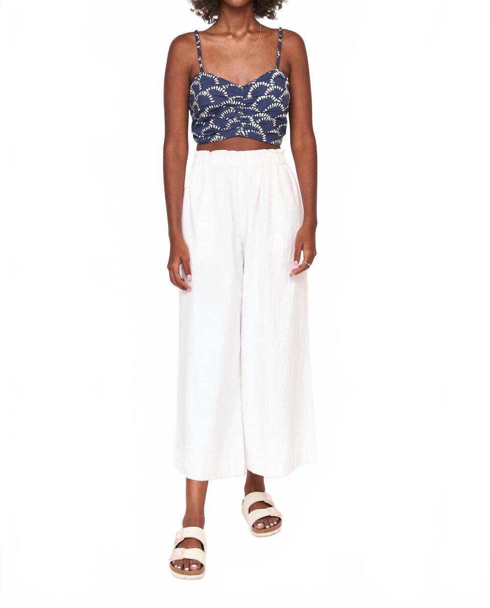 NEW MIRTH deia cotton top in lapis shell